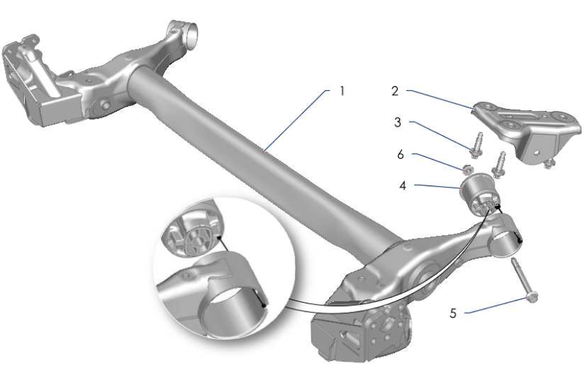 E21 Rear Beam