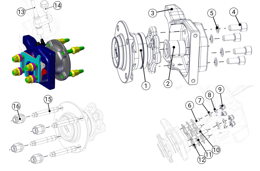E24 - Rear Hub Carrier