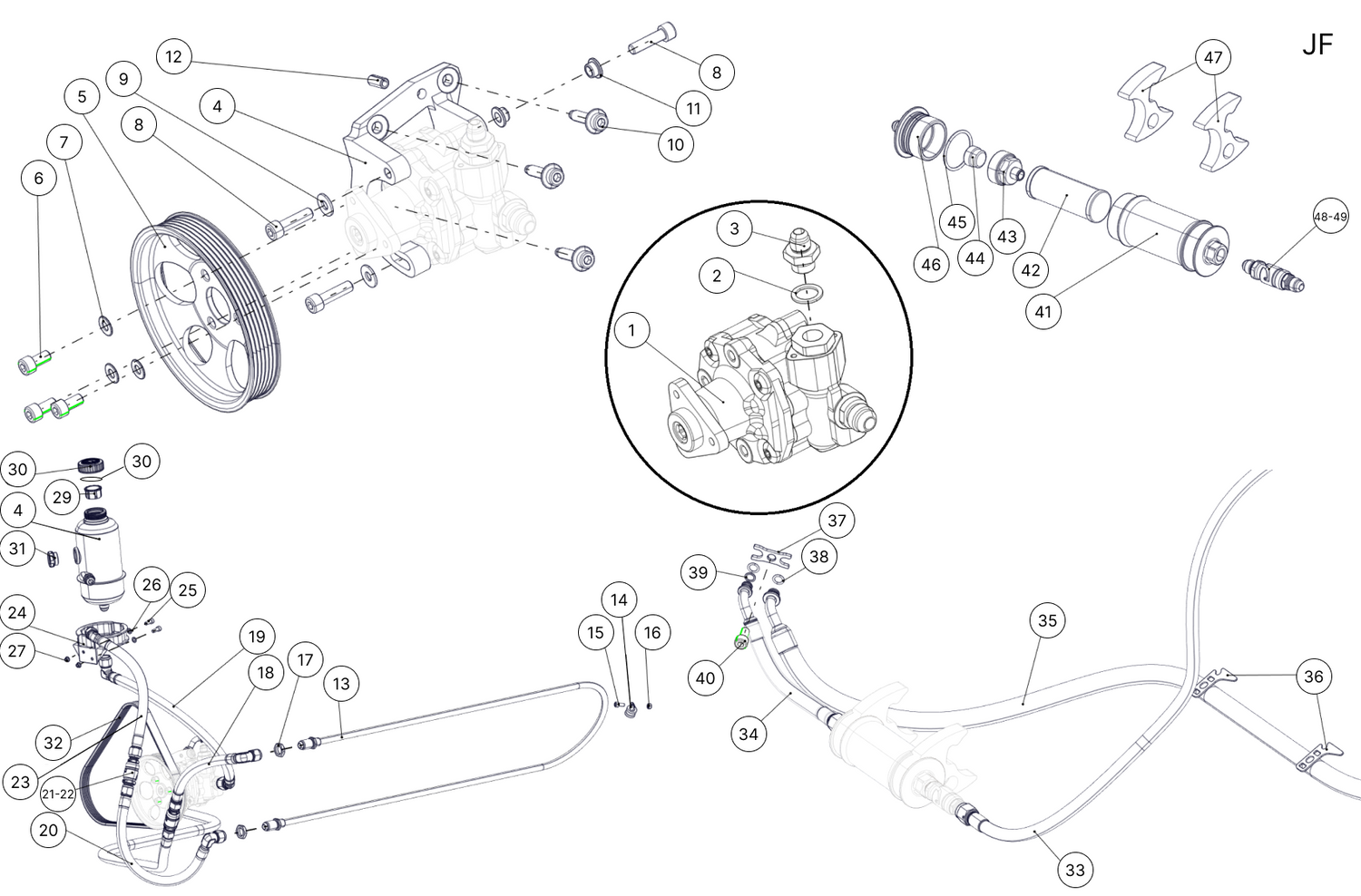 E42 - Power Steering Pump