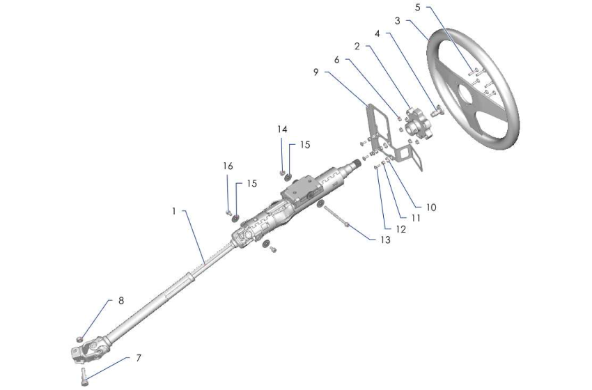 E45 Steering Column