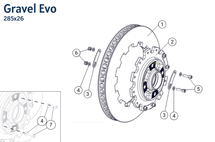 F11 - Front Brake Disc - Gravel Evo