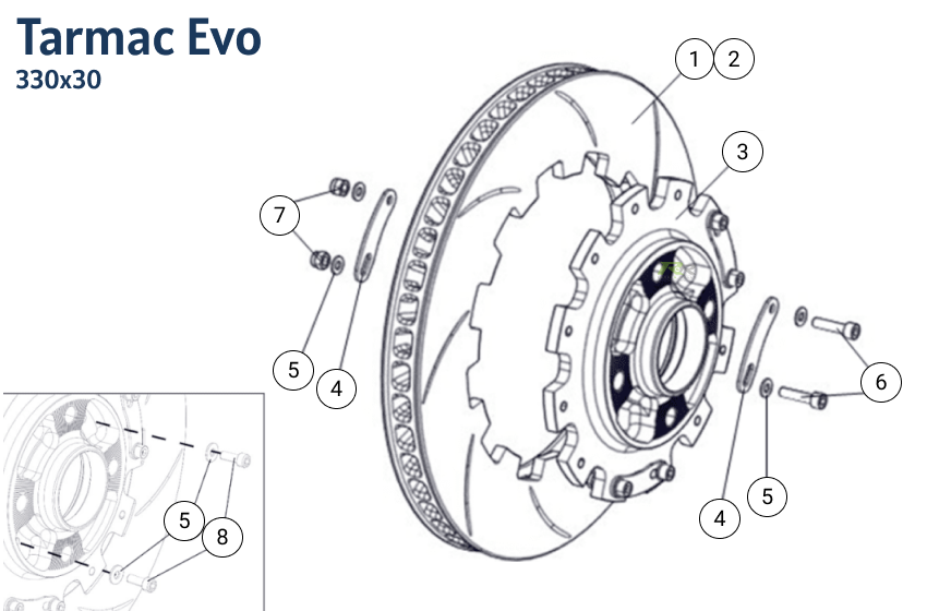 F11 - Front Brake Disc - Tarmac Evo