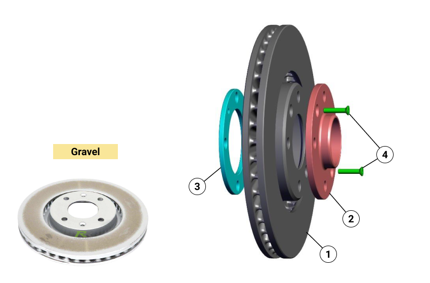 F11 - Front Brake Disc - Gravel