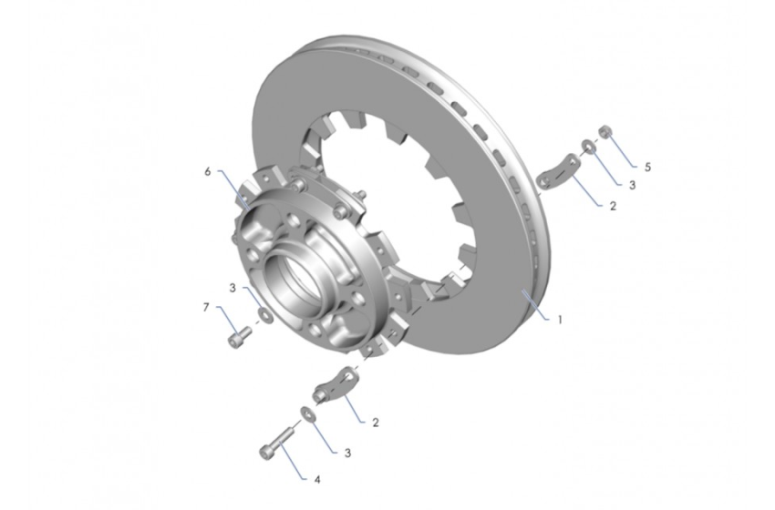 F11 Front Brake Disc - Gravel