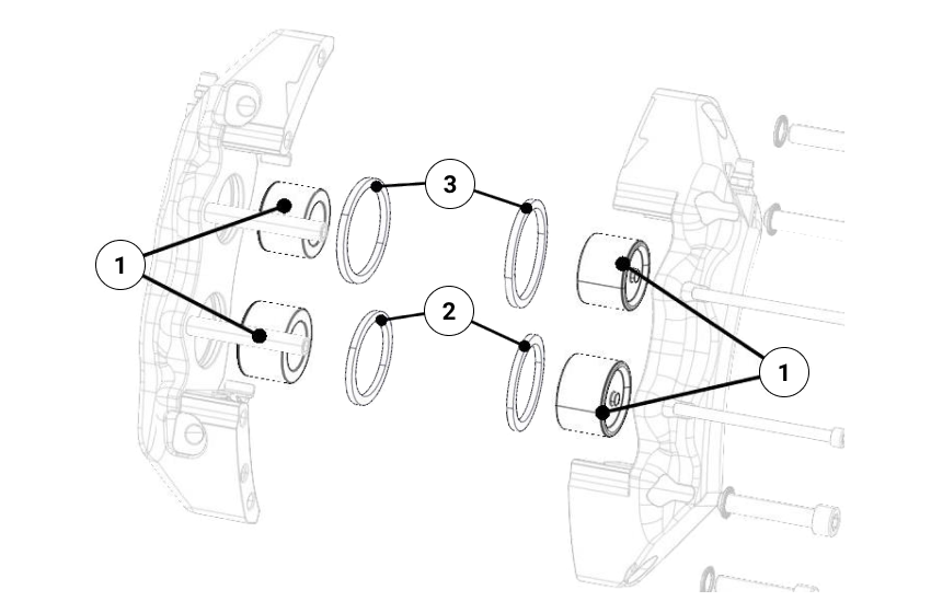 F20 - Front Caliper Repair Kit
