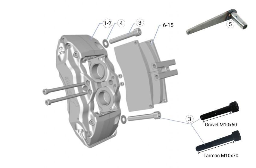 F21 Front Brake Caliper