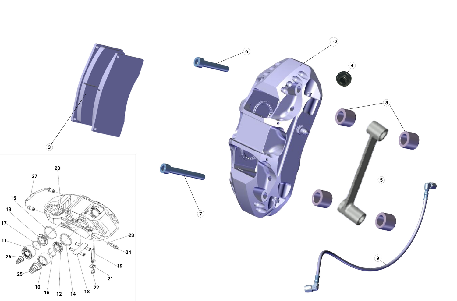 F21 Tarmac Brake Caliper