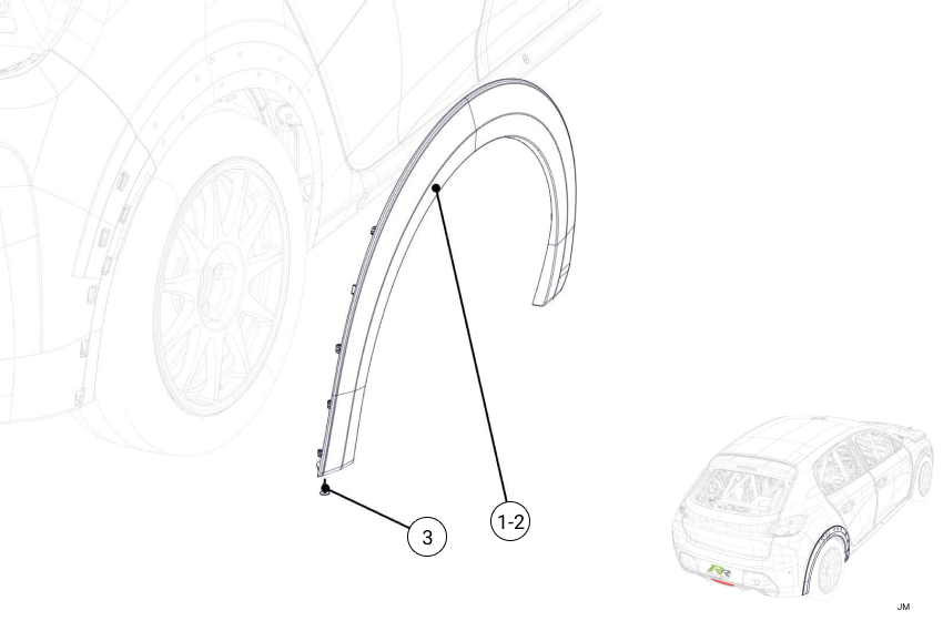 K4A - Rear Wheel Arch Covers