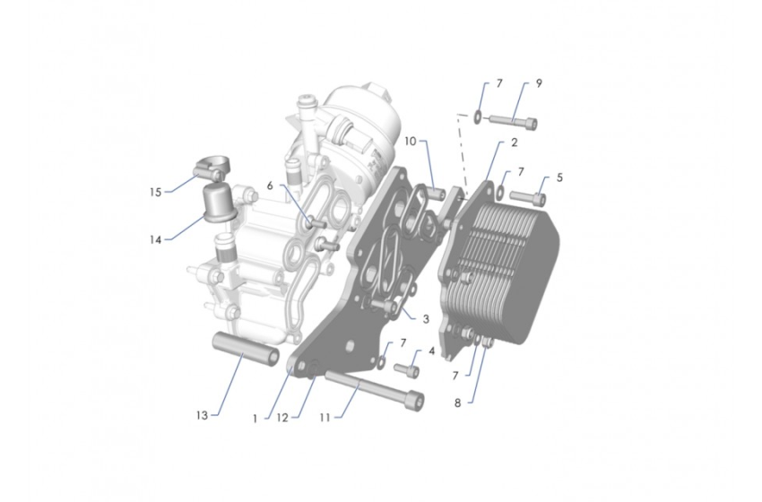 B13 Oil - Water Heat Exchanger