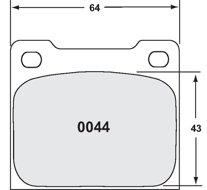 0044 Brake Pads - Race and Rally