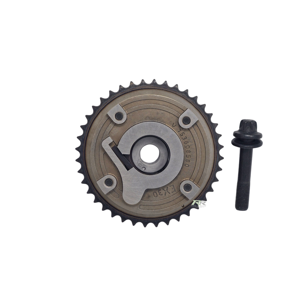 Exhaust camshaft sprocket and screw
