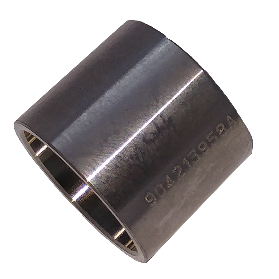 Hafting spout for silent bloc