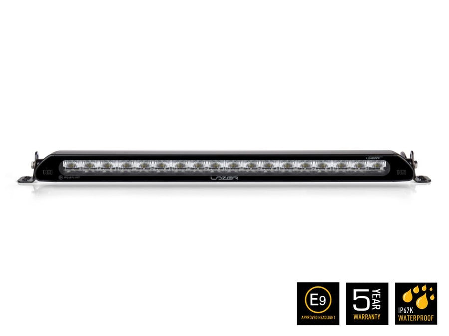 Lazer Lamps Linear-18 linear LED work light with durable housing and multiple mounting options, designed for off-road and industrial use.