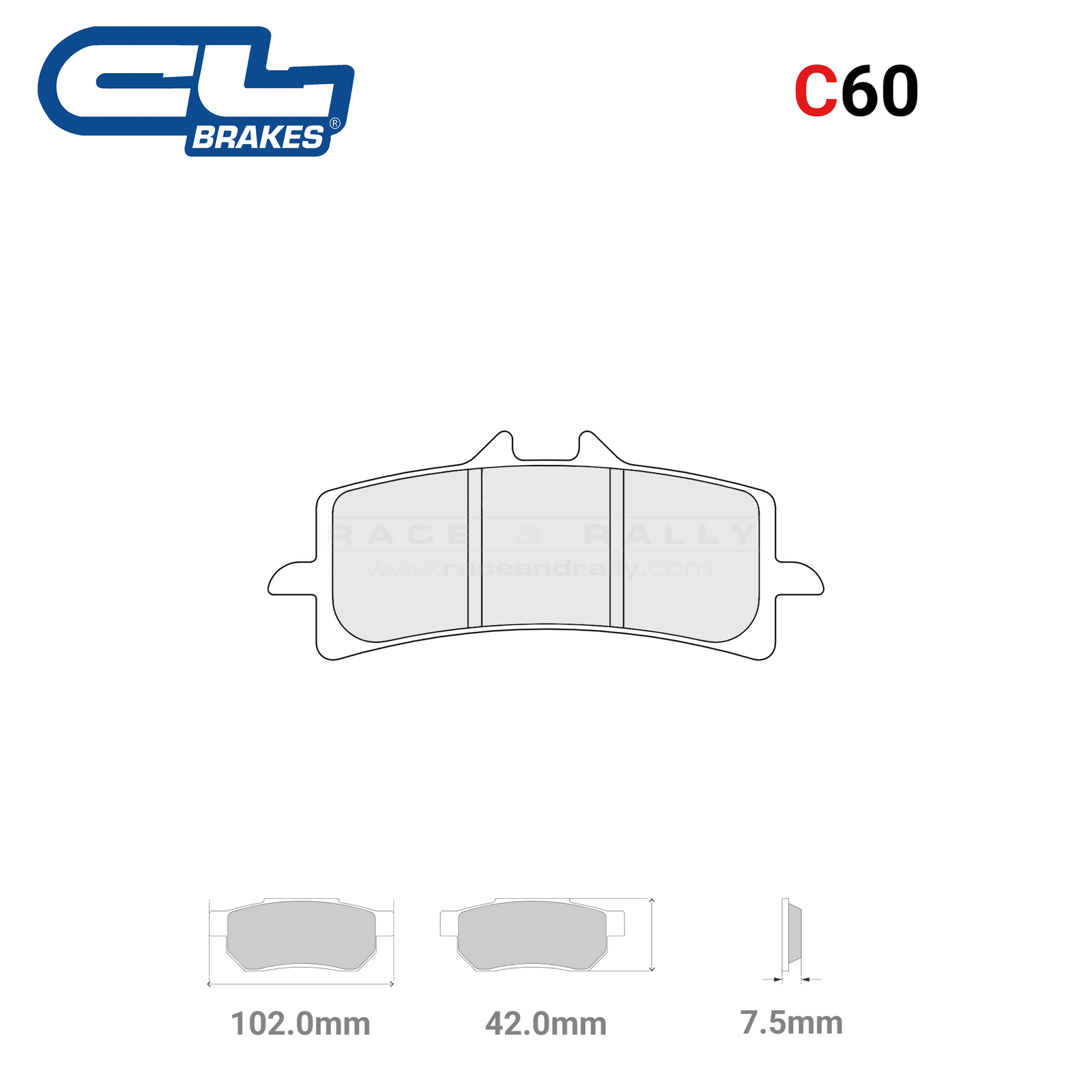 1185 - C60 Brake Pads