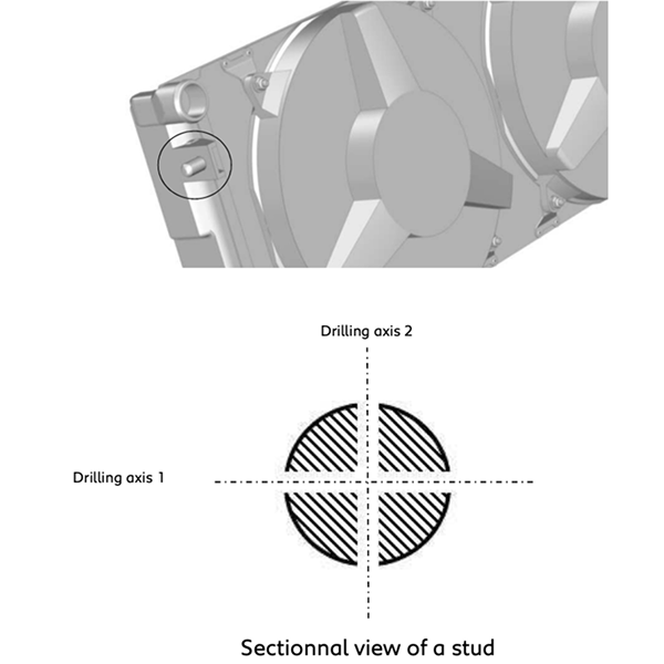 1308-Radiator Engine loom Camshaft VVT and PAS pump mount