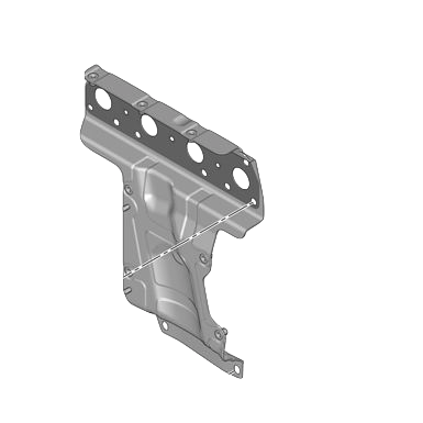 Manifold heat sheild with gasket