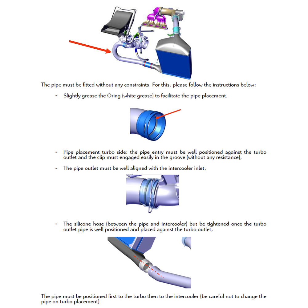 1803 - Turbo outlet pipe fitting