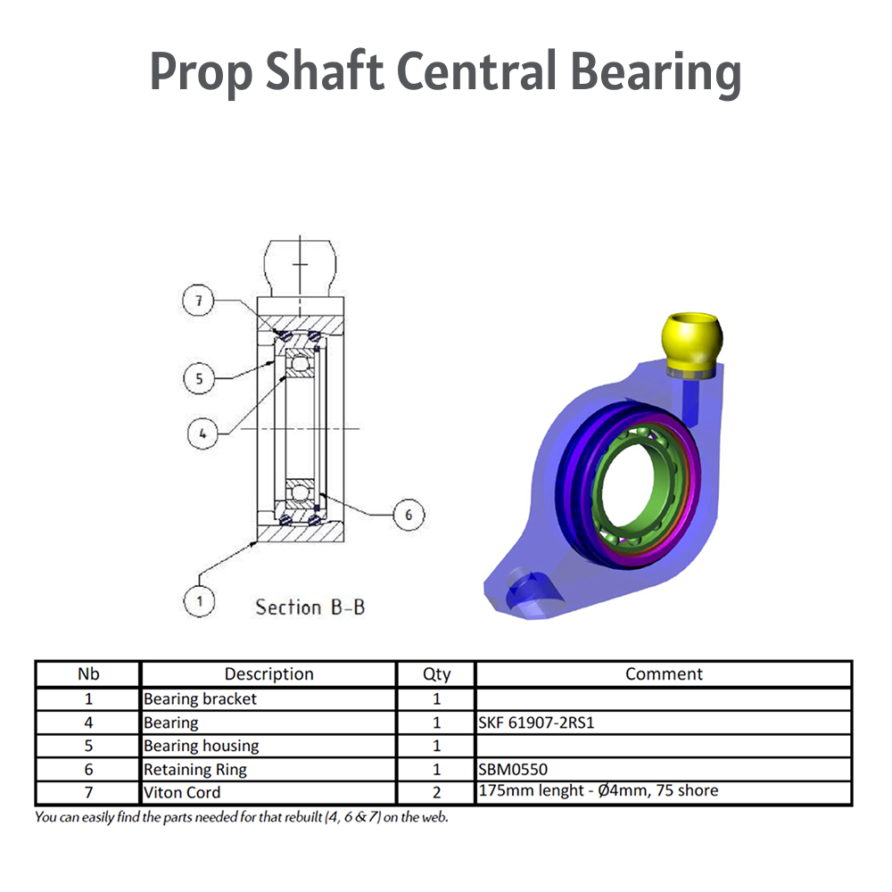 1922 - Prop Shaft central bearing