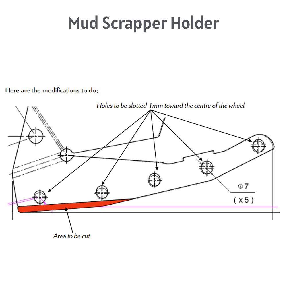 1926 - Mud scrapper holder