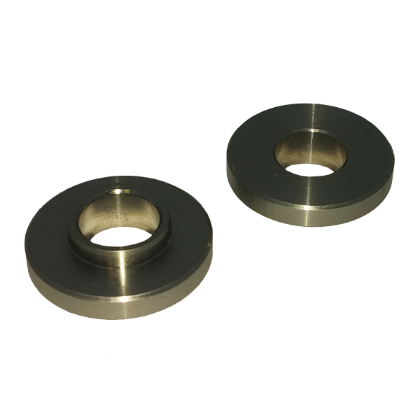 Front gravel caliper mounting spacer