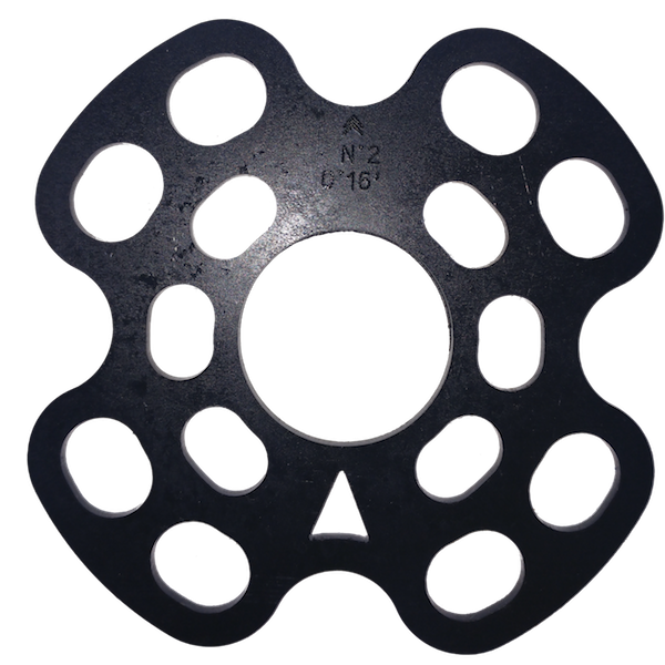 Rear stub axle spacer n° 2 setting 0°16'