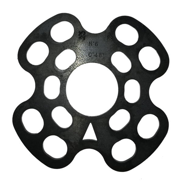 Rear stub axle spacer n° 6 setting 0°48'