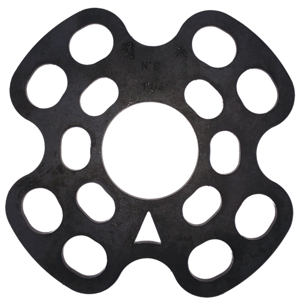 Rear stub axle spacer n° 8 setting 1°04'