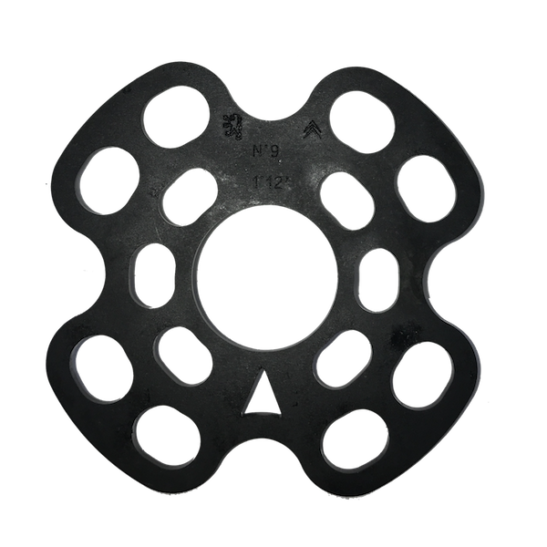 Rear stub axle spacer n° 9 setting 1°12'