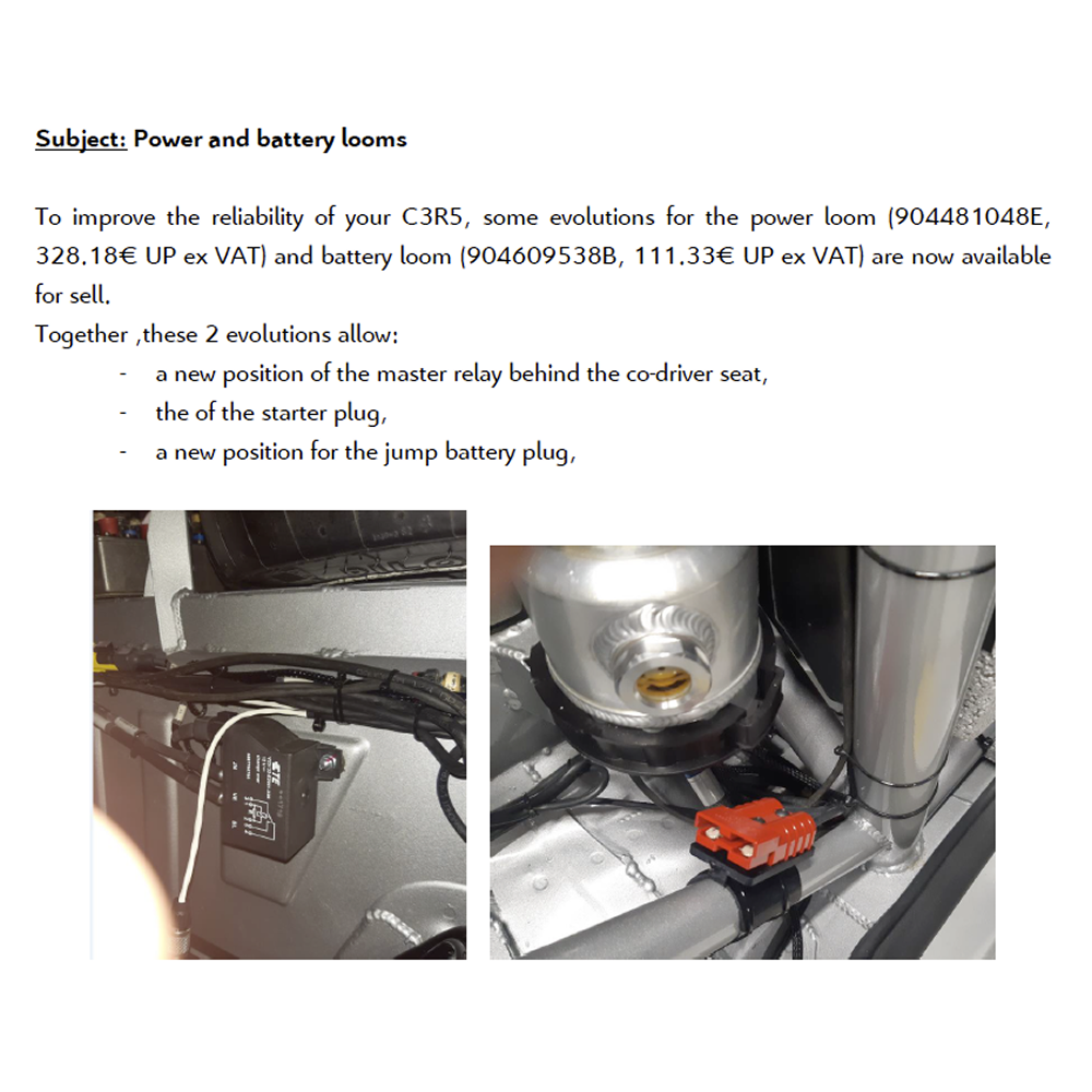 2002 - Power battery looms