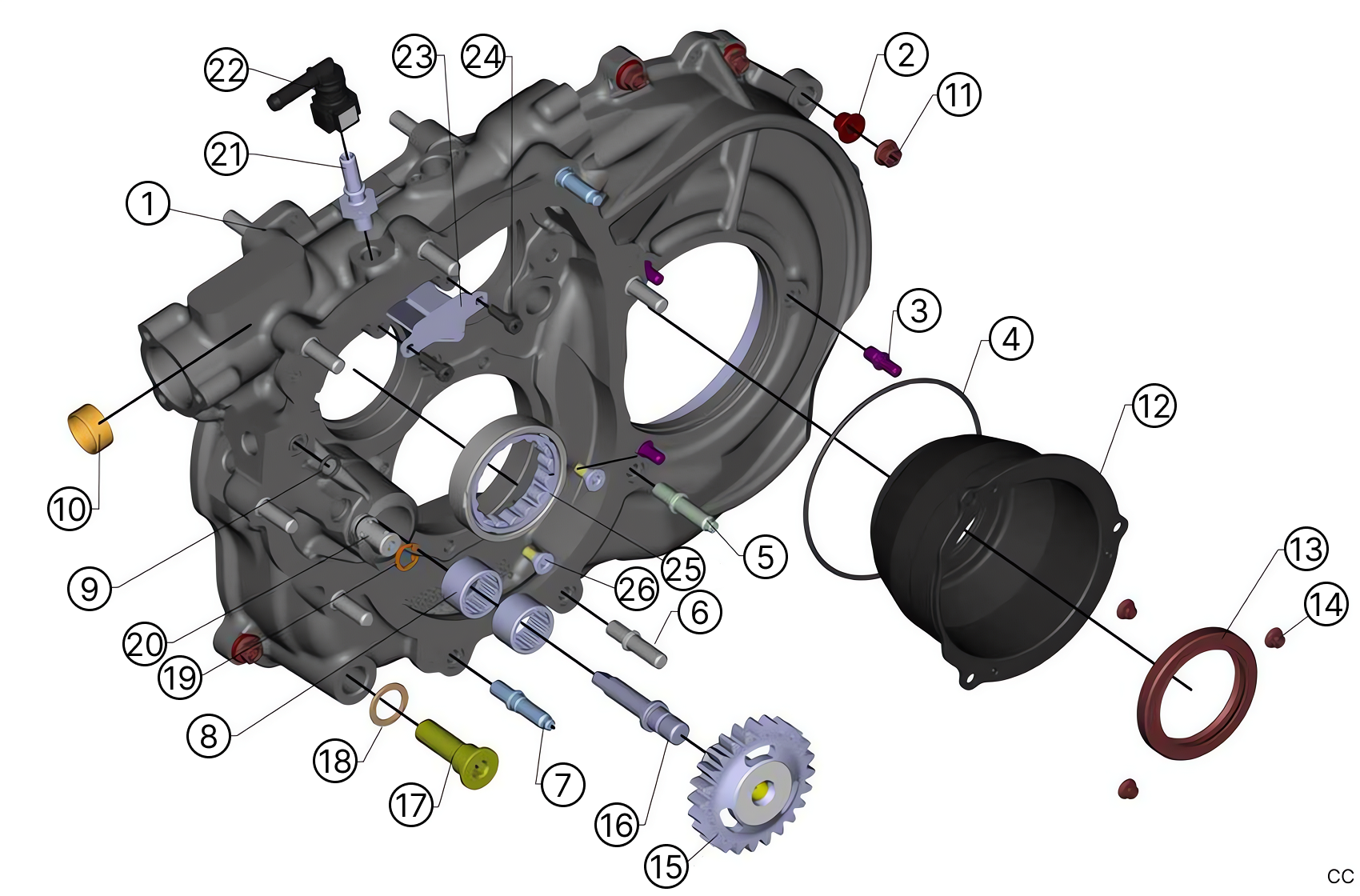 C236 - Intermediary Housing 1 - Race and Rally