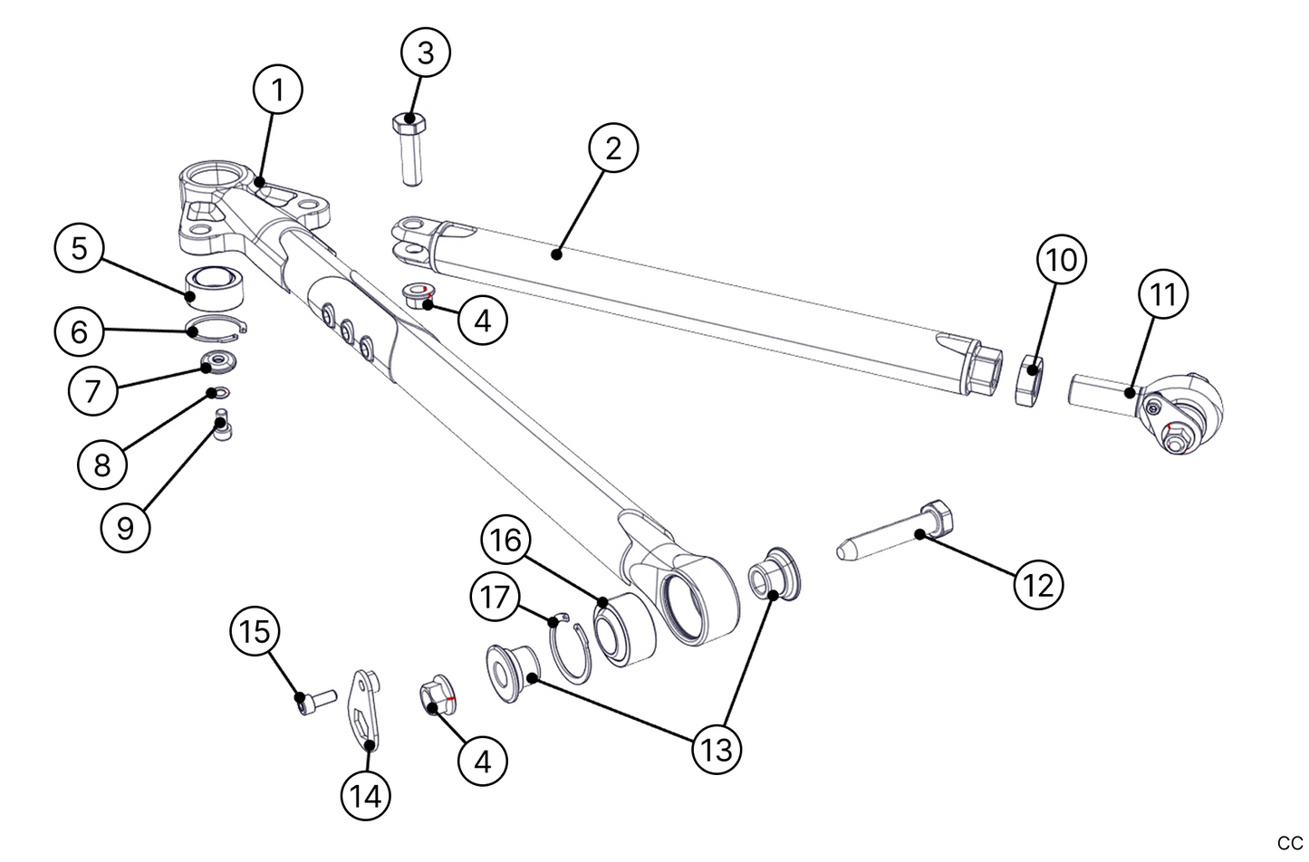E22 - Rear Wishbone - EVO