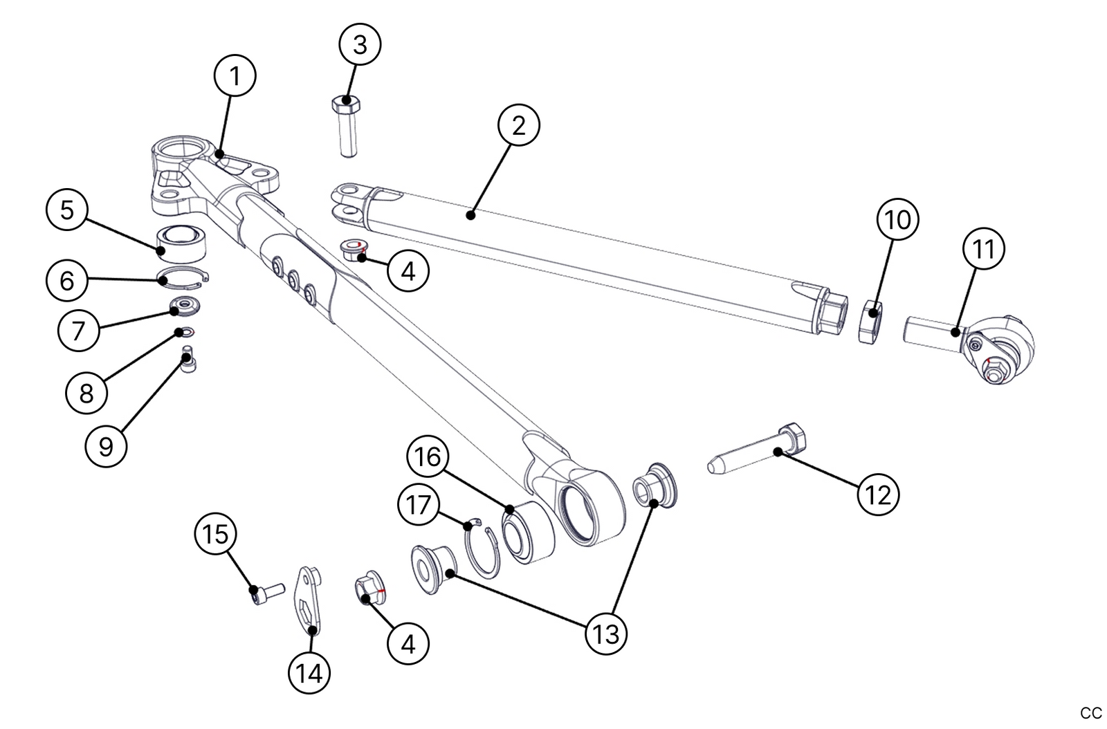 E22 - Rear Wishbone - EVO