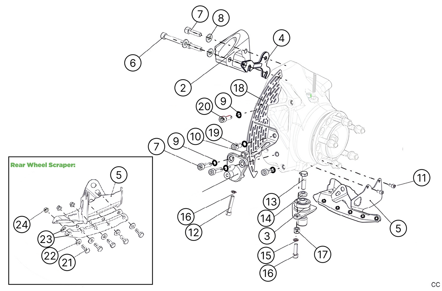 E24 - Rear Upright Gravel