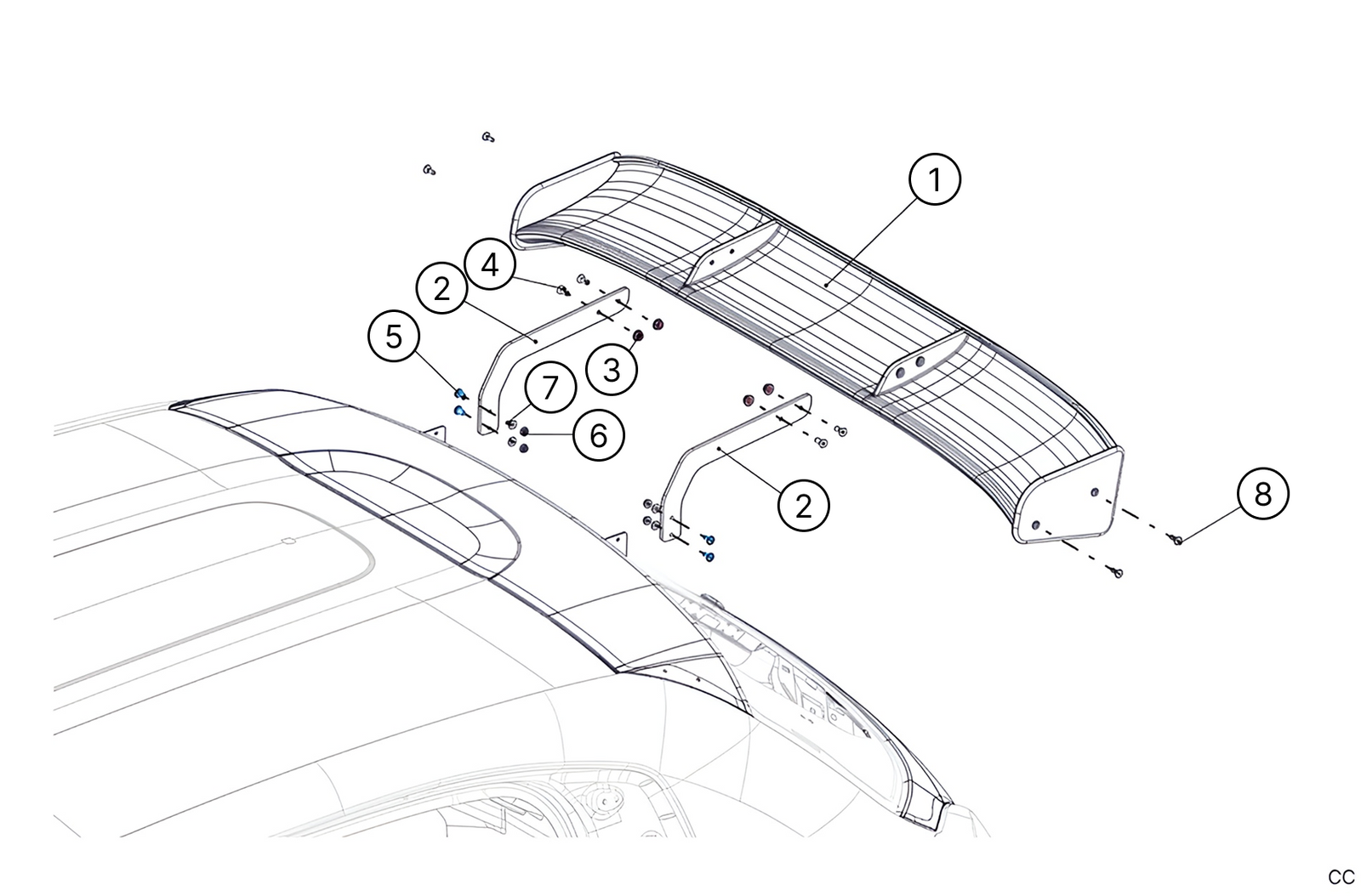 K7C - Tailgate & Spoiler