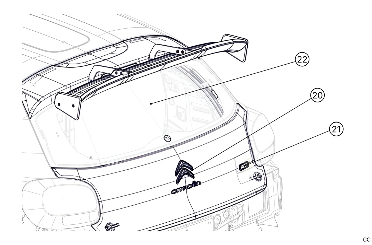 K7C - Tailgate & Spoiler