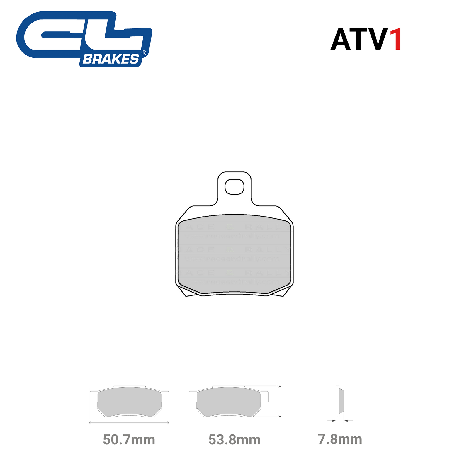 2827 - ATV1 Brake Pads