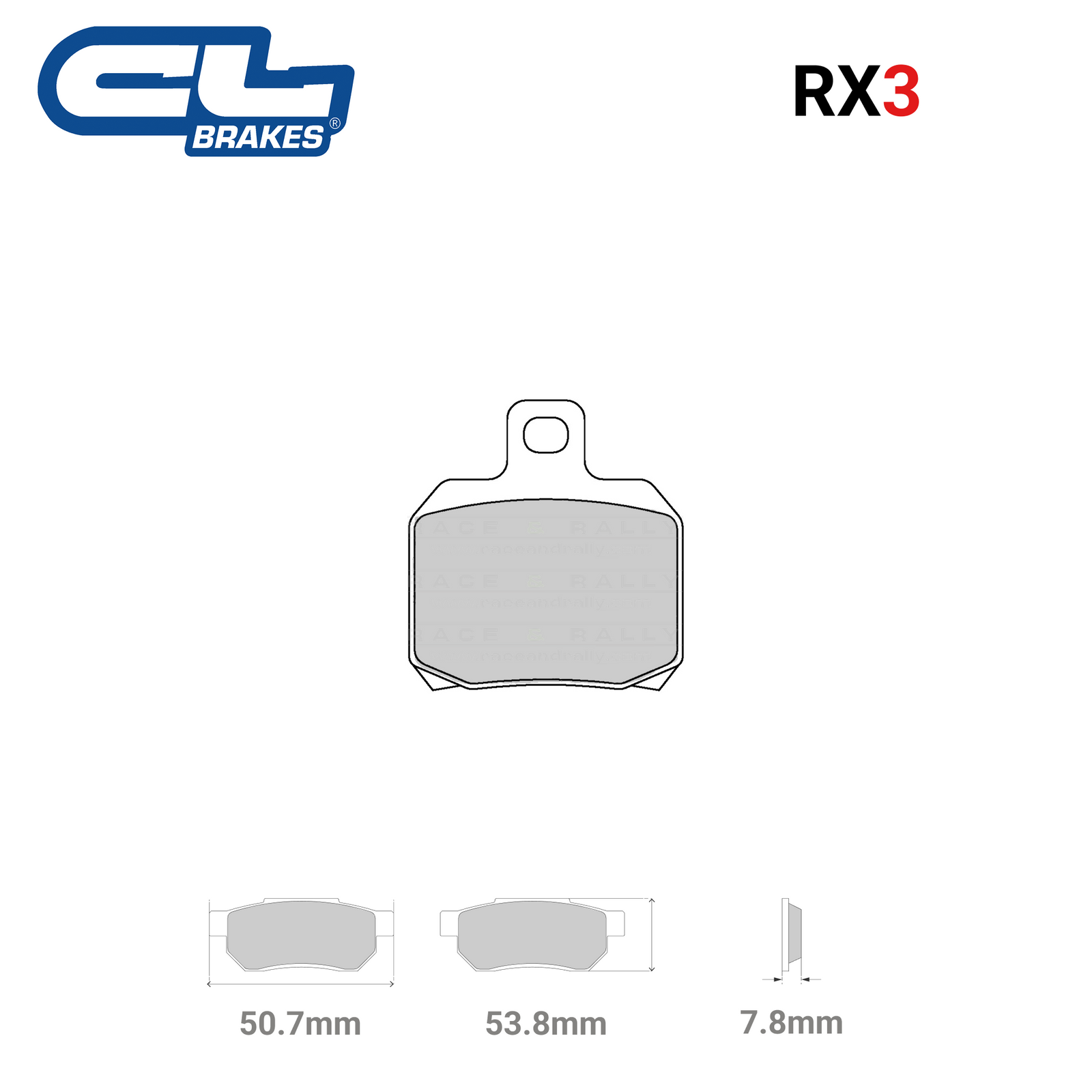 2827 - RX3 Brake Pads