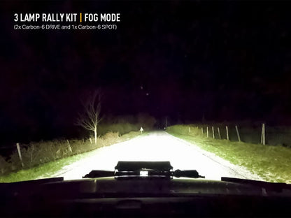 Universal Rally Kit - 3 Lamp - Carbon-6 (Copy)