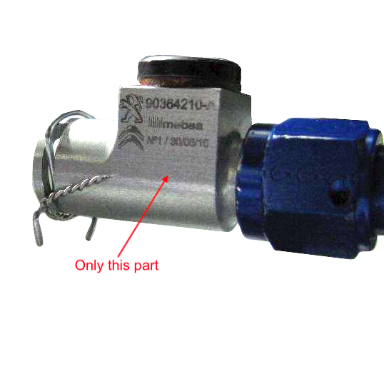 Connector for fuel sample