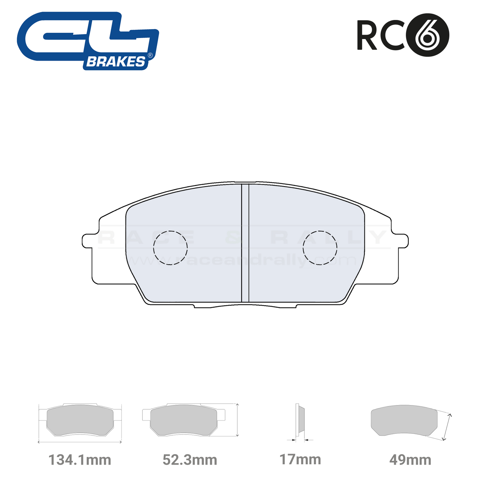 4070 - RC6 Brake Pads