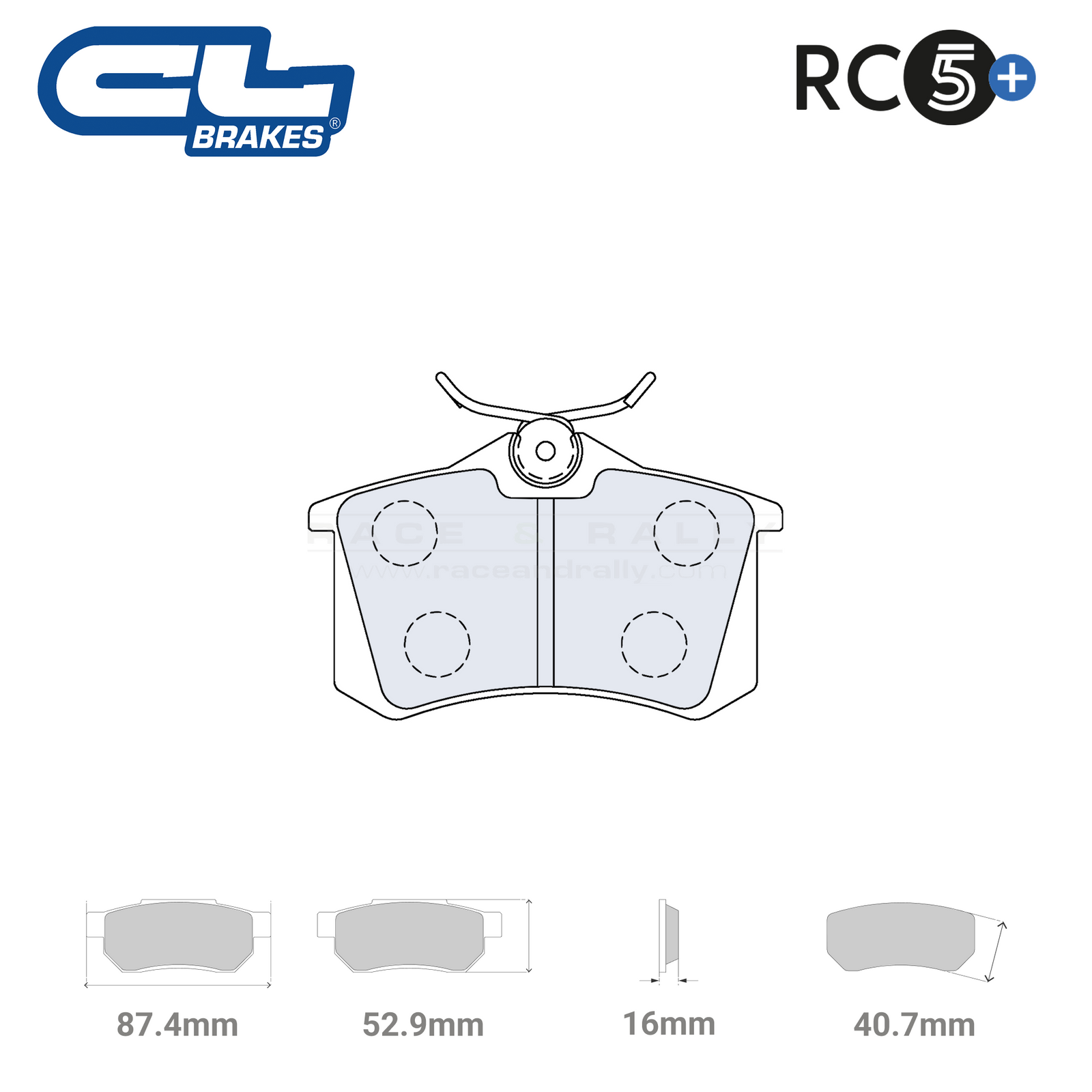 4180 - RC5+ Brake Pads