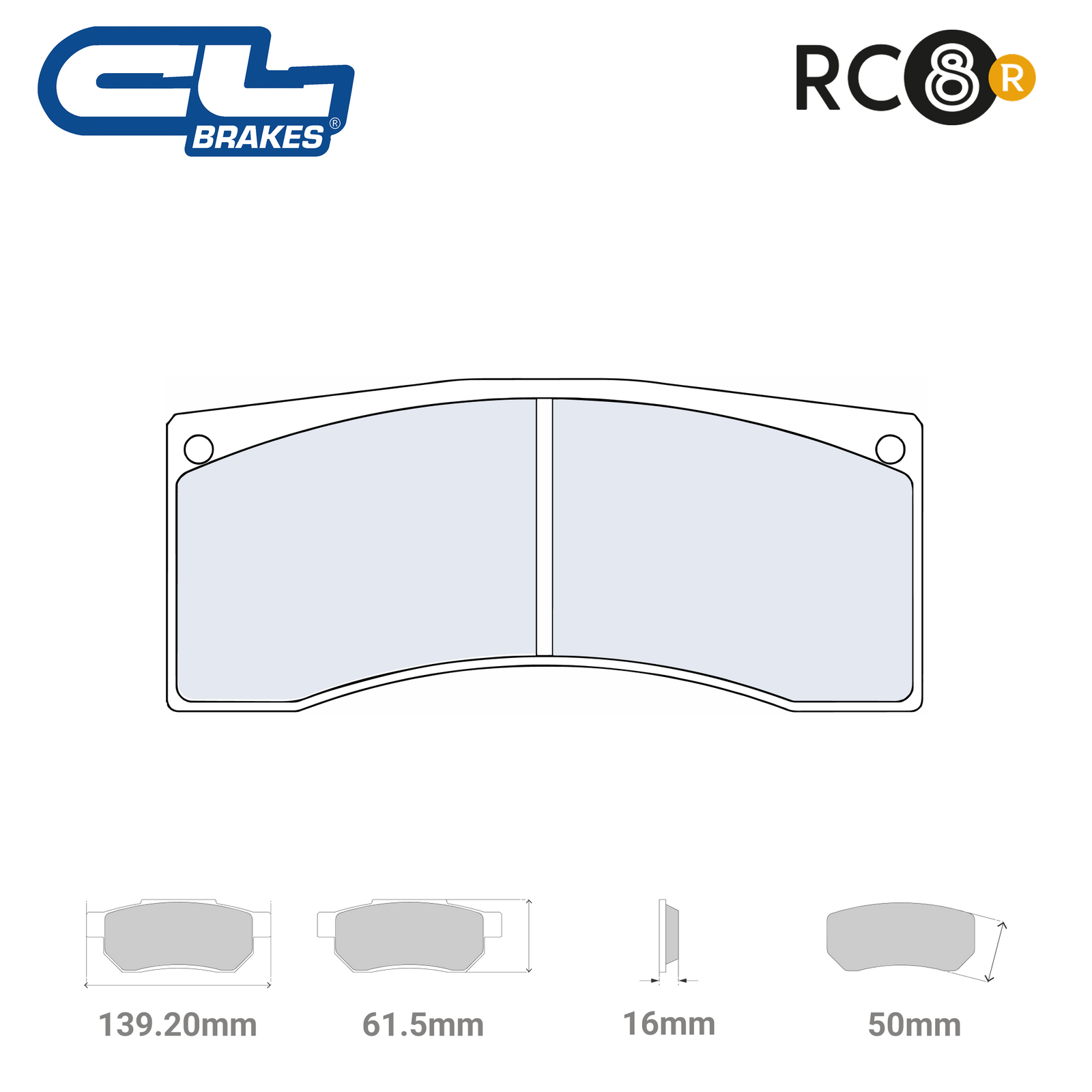 4200 - RC8-R Brake Pads
