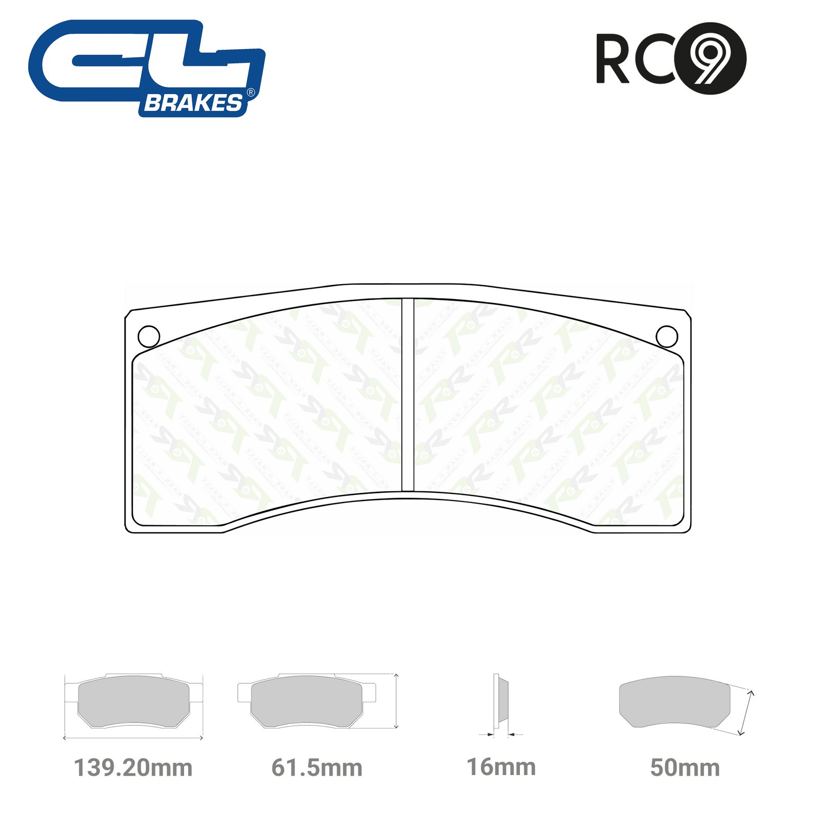 4200 - RC9 Brake Pads - Race and Rally