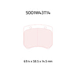 5001 W43 T14 - RC5+ Brake Pads