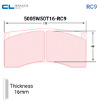 5005 W50 T16 - RC9 Brake Pads