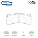 5005 W50 T16 - RC8-R Brake Pads