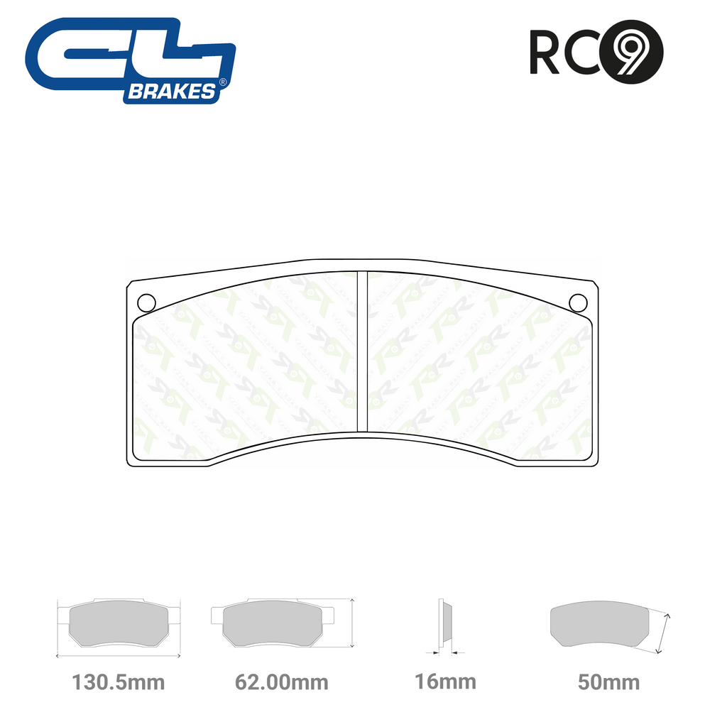 5005 W50 T16 - RC9 Brake Pads
