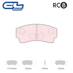 5007 W43 T16 - RC8 Brake Pads