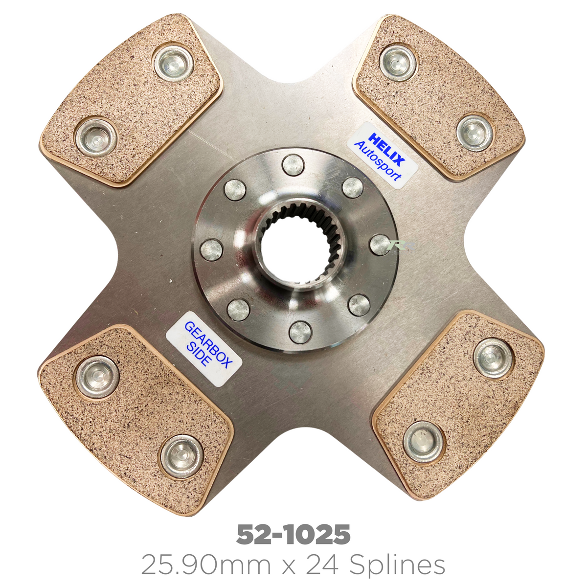 52-1000 - 4 Paddle Riveted Rigid Hub Cerametallic Clutch Disc for Single Plate Clutch (Ø184mm x 7.20mm)