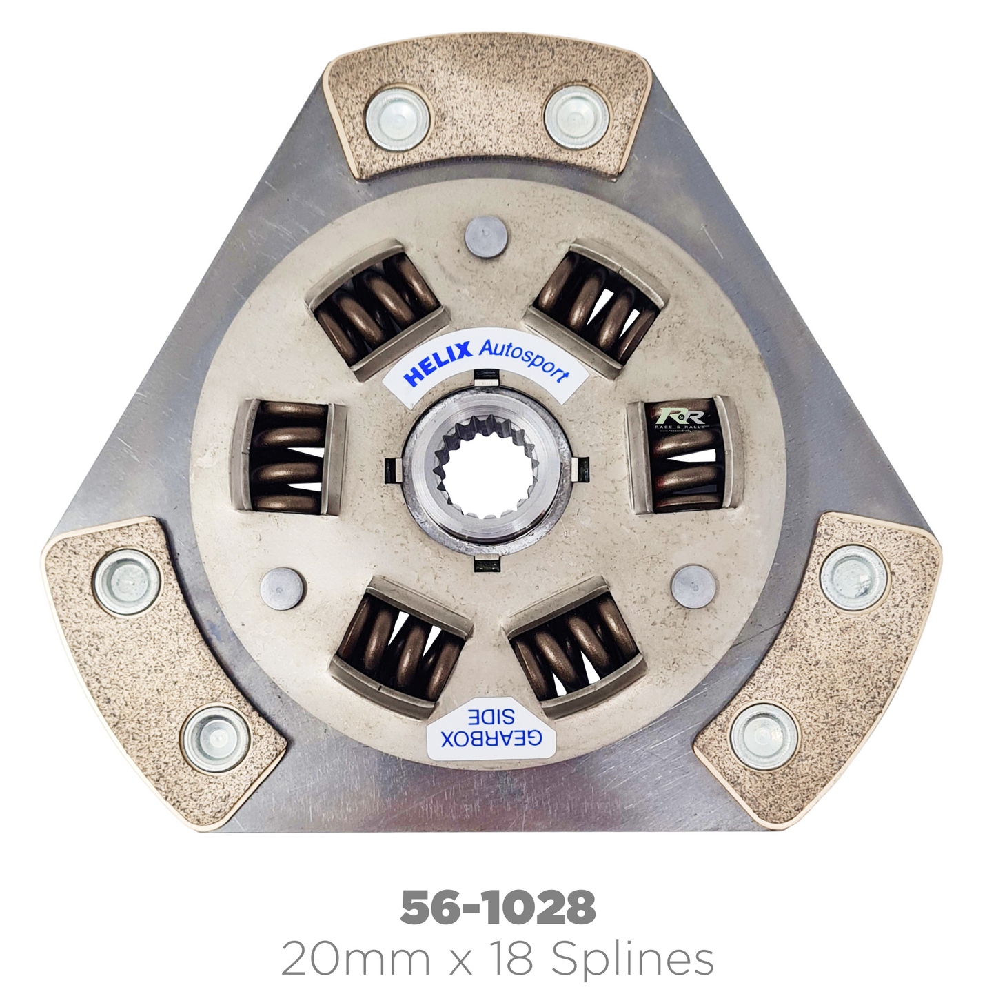 56-1000 - 3 Paddle Riveted Sprung Centre Cerametallic Clutch (Ø184mm x 7.20mm)